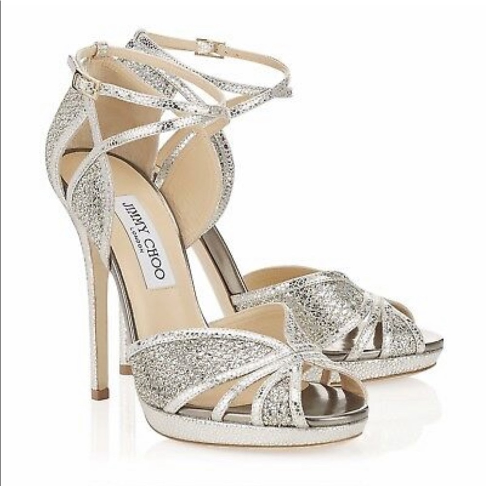 (SOLD) Authentic Jimmy Choo Fayme heels 38 (size 8)